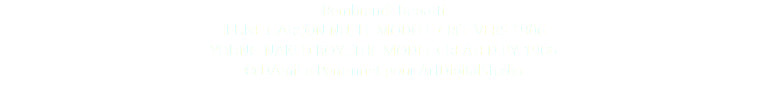 Rembrandt Bugatti JEUNE GARÇON NU, LE MODÈLE CRÉÉ VERS 1906 YOUNG NAKED BOY, THE MODEL CREATED BY 1906 © DAmiEn Perronnet pour ArtDigitalStudio 