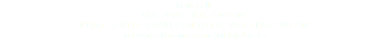 Emile Gallé VASE L'ORGE, VERS 1900-1902 'L'ORGE', A WHEEL-CARVED CAMEO GLASS VASE, CIRCA 1900-1902 © DAmiEn Perronnet pour ArtDigitalStudio 