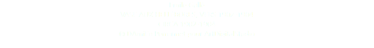 Emile Gallé VASE AUX HELLÉBORES, VERS 1902-1904 CIRCA 1902-1904 © DAmiEn Perronnet pour ArtDigitalStudio