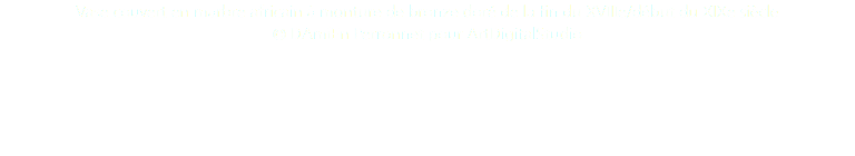 Vase couvert en marbre africain à monture de bronze doré de la fin du XVIIIe/début du XIXe siècle © DAmiEn Perronnet pour ArtDigitalStudio 