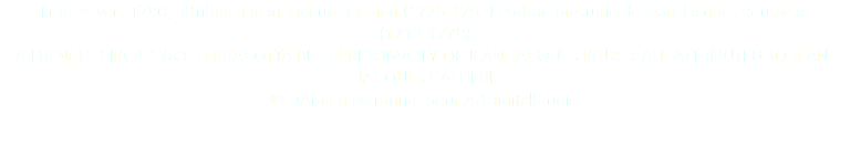France, vers 1780, attribué à Jean-Jacques Caffieri (1725-1792) Portrait présumé de Jean-Jacques Rousseau (1712-1778) A FRENCH, CIRCA 1780, TERRACOTTA BUST PRESUMABLY OF JEAN-JACQUES ROUSSEAU, ATTRIBUTED TO JEAN-JACQUES CAFFIERI © DAmiEn Perronnet pour ArtDigitalStudio 