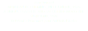 Jean Dunand MANTEAU DE CHEMINÉE, PIÈCE UNIQUE, 1926 A UNIQUE EGGSHELL AND LACQUERED WOOD FIRE SURROUND, 1926 © DAmiEn Perronnet pour ArtDigitalStudio